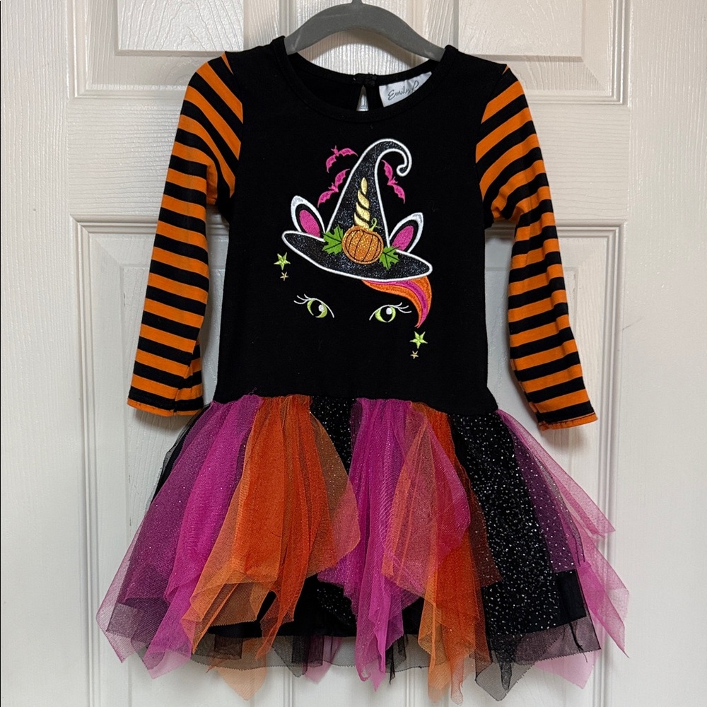 Emily Rose Witch Dress - Black, Orange, Pink